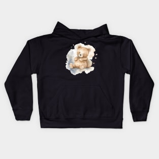 Cute baby teddy bear Kids Hoodie